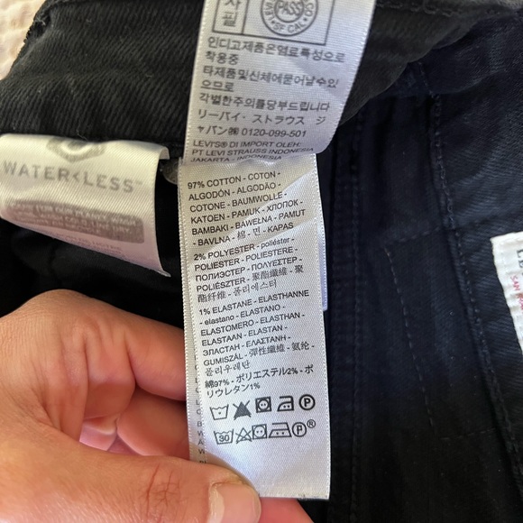 Levi's Ribcage Straight Ankle Black Jeans - Picture 5 of 5